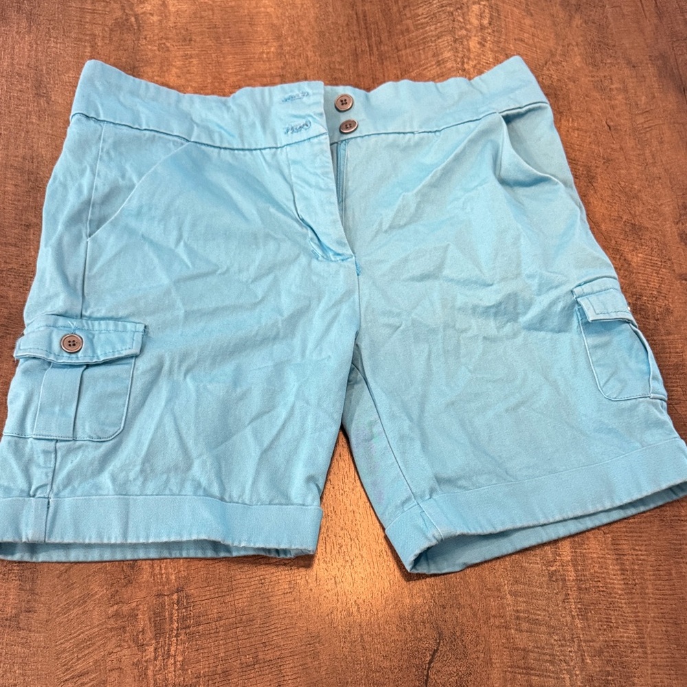 Bella Rose Closet Light Blue Cargo Shorts